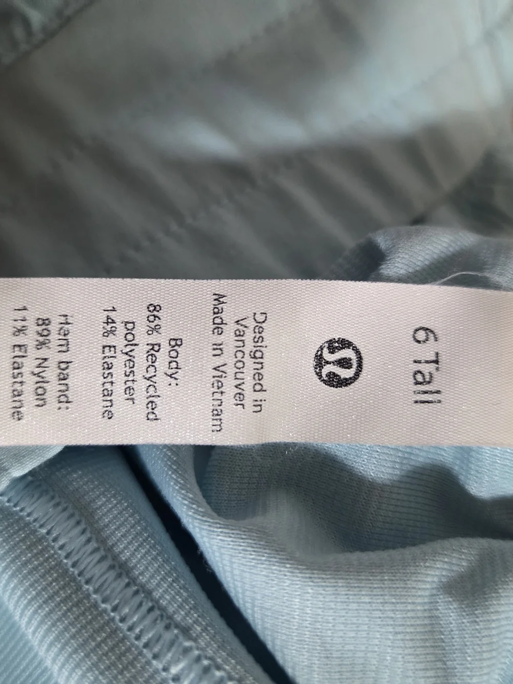 lululemon Speed Up Shorts Light Blue Size 6 Tall Lined Athletic Running